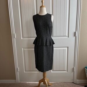 Ann Taylor Monochrome Patterned Dress and Jacket Set